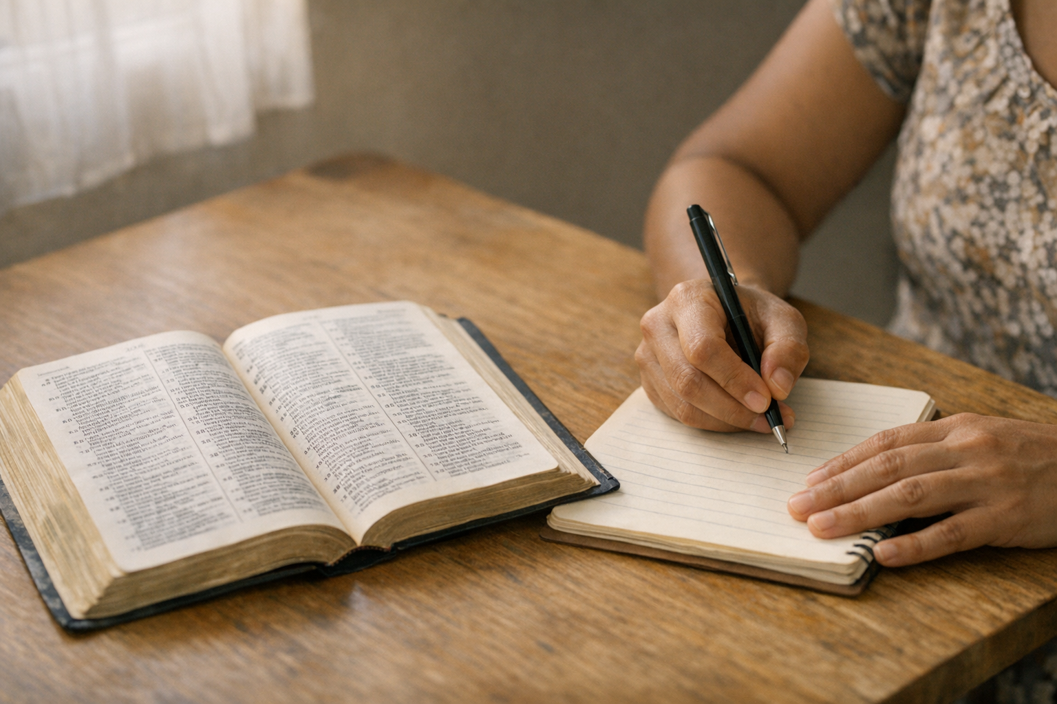 Biblia abierta y formación